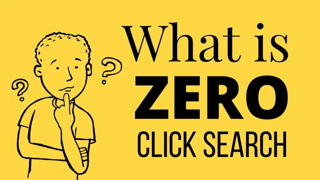 Visualization of Zero Click SEO strategy where users get direct answers on Google’s results page without clicking through to website